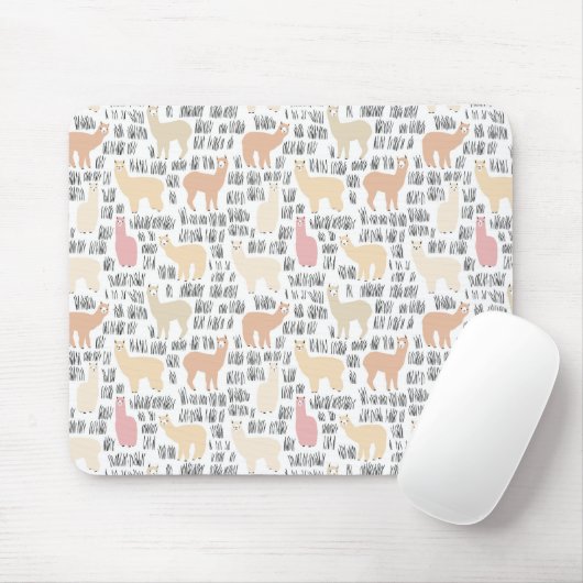 Blok Alpacas Pattern Muismat (Met muis)