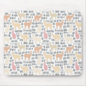 Blok Alpacas Pattern Muismat (Voorkant)