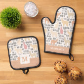 Blok Alpacas Pattern Ovenwant & Pannenlap Set (Top down)