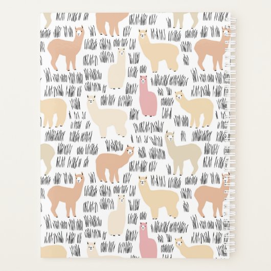 Blok Alpacas Pattern Planner (Achterkant)