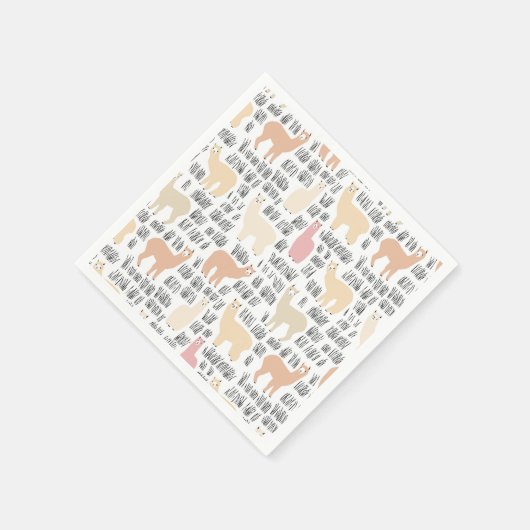 Blok Alpacas Pattern Servet (Hoek)