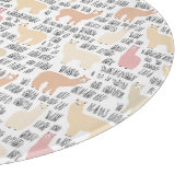 Blok Alpacas Pattern Snijplank (Hoek)