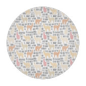 Blok Alpacas Pattern Snijplank (Voorkant)