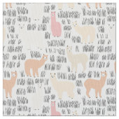 Blok Alpacas Pattern Stof (Close Up)