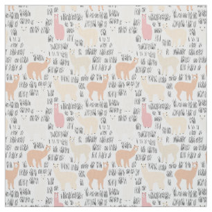 Blok Alpacas Pattern Stof