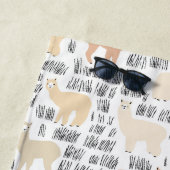 Blok Alpacas Pattern Strandlaken (In situ)