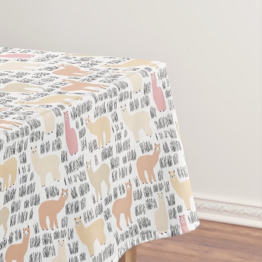 Blok Alpacas Pattern Tafelkleed (Voorbeeld)