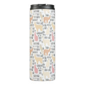 Blok Alpacas Pattern Thermosbeker (Achterkant)