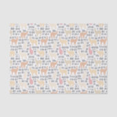 Blok Alpacas Pattern Tissuepapier (Voorkant)