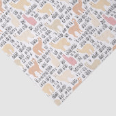 Blok Alpacas Pattern Tissuepapier (Detail)