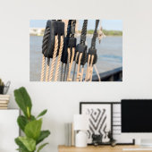 Blok en verpakking van een schip poster (Thuiskantoor)