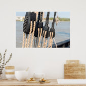 Blok en verpakking van een schip poster (Keuken)