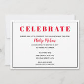 Blok Fotogradatie Partij Uitnodigingen (Achterkant)