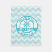 Blok Island Beach Blanket Fleece Deken (Voorkant)
