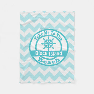 Blok Island Beach Blanket Fleece Deken