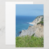 Blok Island Bluffs - Block Island, Rhode Island Briefpapier (Voorkant / Achterkant)