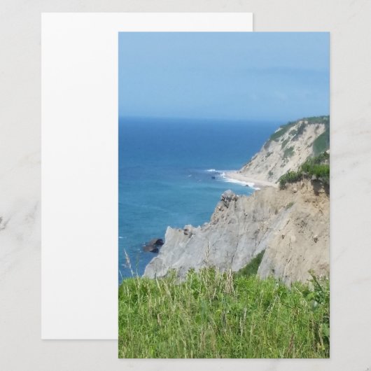 Blok Island Bluffs - Block Island, Rhode Island Briefpapier (Voorkant / Achterkant)
