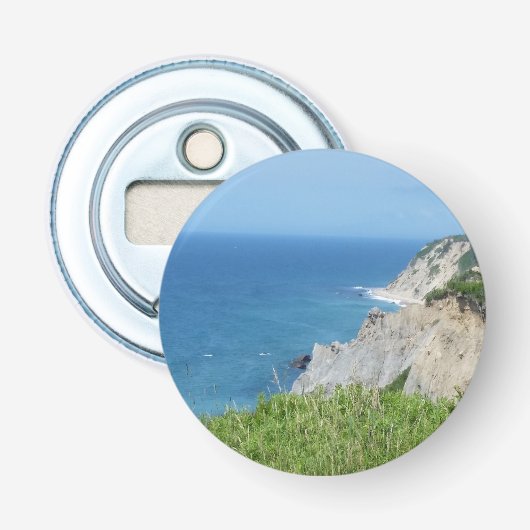 Blok Island Bluffs - Block Island, Rhode Island Button Flesopener (Voorkant)