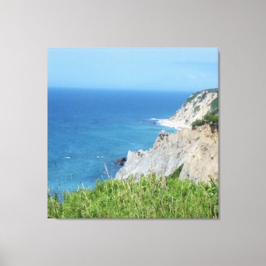 Blok Island Bluffs - Block Island, Rhode Island Canvas Afdruk (Voorkant)