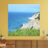 Blok Island Bluffs - Block Island, Rhode Island Canvas Afdruk (Insitu (Woonkamer))
