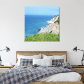 Blok Island Bluffs - Block Island, Rhode Island Canvas Afdruk (Insitu (Slaapkamer))