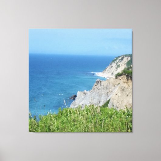 Blok Island Bluffs - Block Island, Rhode Island Canvas Afdruk (Voorkant)