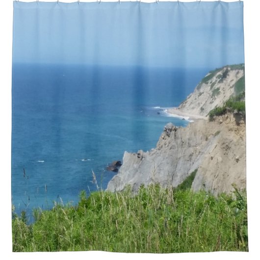 Blok Island Bluffs - Block Island, Rhode Island Douchegordijn (Voorkant)