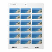 Blok Island Bluffs - Block Island, Rhode Island Etiket (Full Sheet)