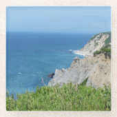 Blok Island Bluffs - Block Island, Rhode Island Glazen Onderzetter (Voorkant)