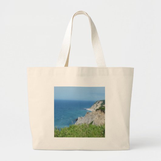 Blok Island Bluffs - Block Island, Rhode Island Grote Tote Bag (Voorkant)