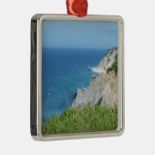 Blok Island Bluffs - Block Island, Rhode Island Metalen Ornament (Rechts)