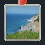 Blok Island Bluffs - Block Island, Rhode Island Metalen Ornament<br><div class="desc">Block Island Bluffs - Block Island,  Rhode Island USA © 2017 Charles Morelli</div>