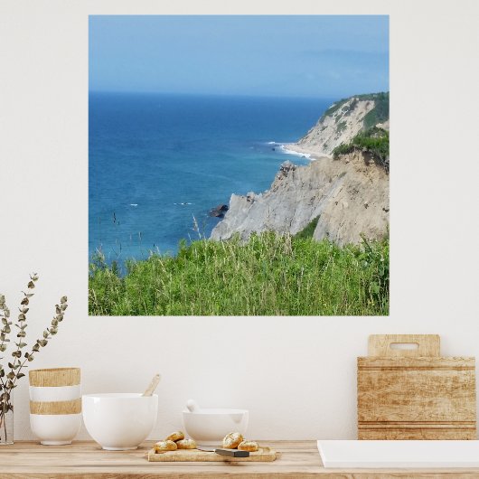 Blok Island Bluffs - Block Island, Rhode Island Poster (Keuken)