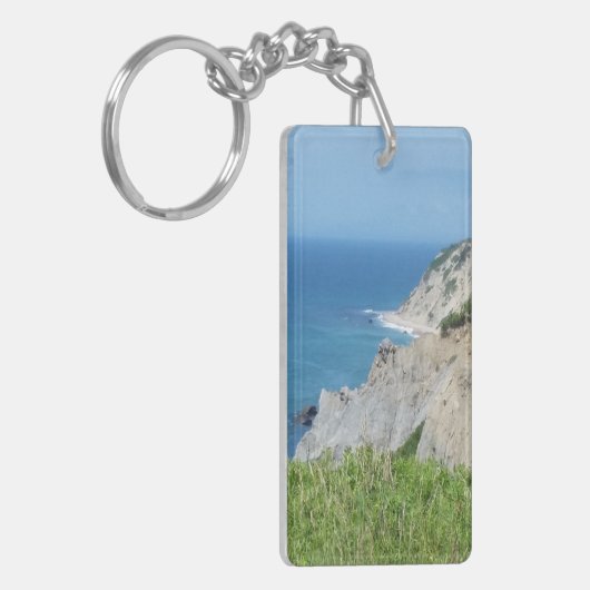 Blok Island Bluffs - Block Island, Rhode Island Sleutelhanger (Voorkant Links)