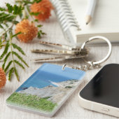 Blok Island Bluffs - Block Island, Rhode Island Sleutelhanger (Voorkant Rechts)