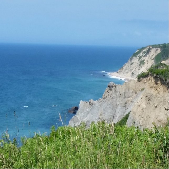 Blok Island Bluffs - Block Island, Rhode Island Staand Fotobeeldje (Voorkant)