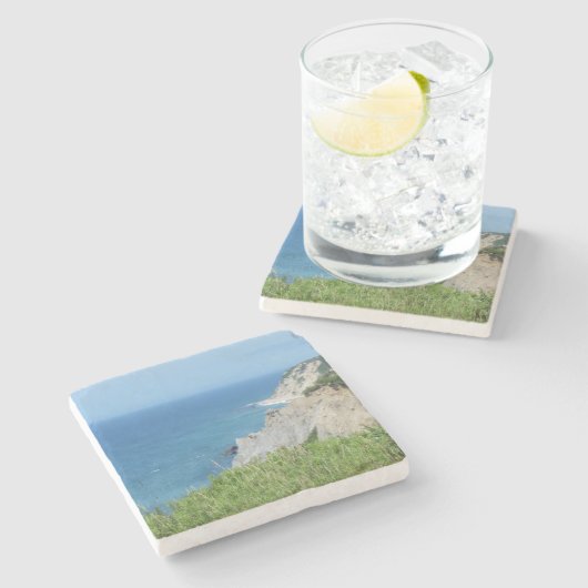 Blok Island Bluffs - Block Island, Rhode Island Stenen Onderzetter (Zijkant)