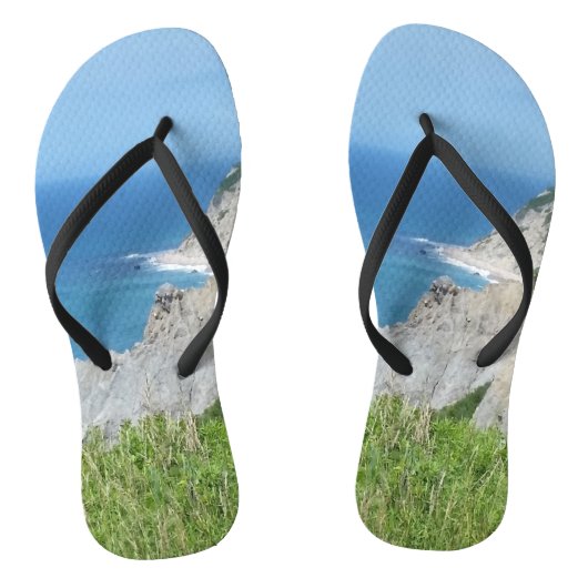 Blok Island Bluffs - Block Island, Rhode Island Teenslippers (Voetbed)