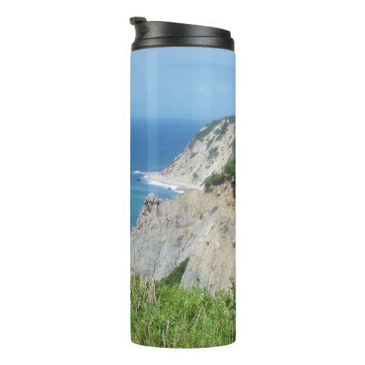Blok Island Bluffs - Block Island, Rhode Island Thermosbeker (Geroteerd rechts)