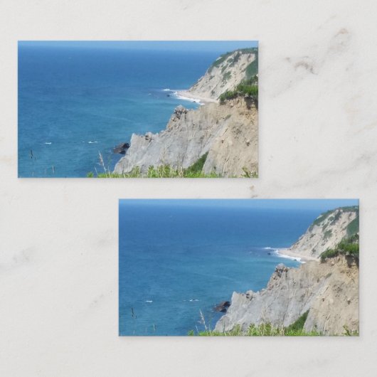 Blok Island Bluffs - Block Island, Rhode Island Visitekaartje (Voorkant / Achterkant)