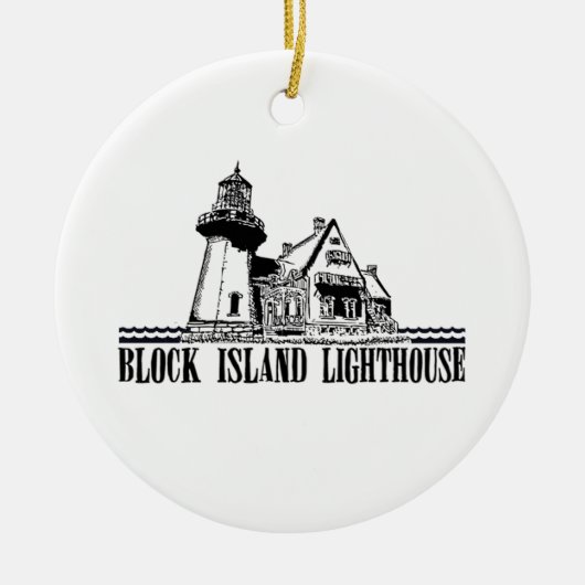 Blok Island Keramisch Ornament (Voorkant)