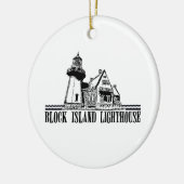 Blok Island Keramisch Ornament (Links)