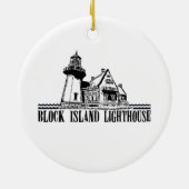 Blok Island Keramisch Ornament (Achterkant)