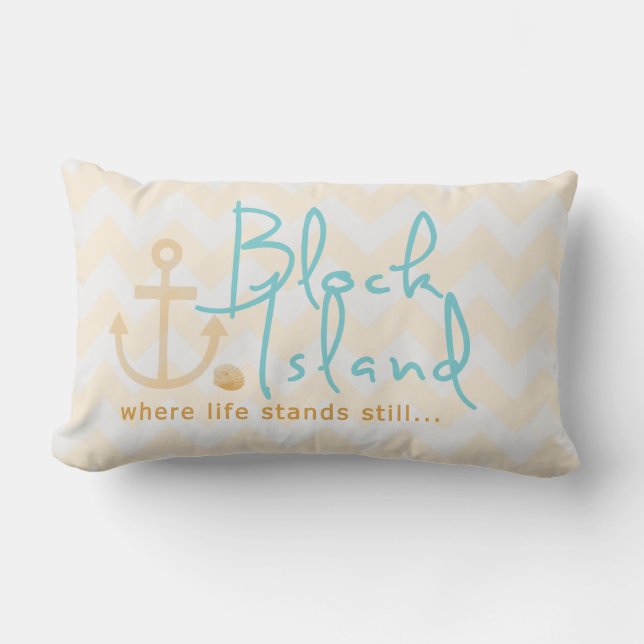 Blok Island Nautical Pillow Kussen (Voorkant)