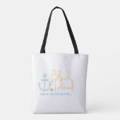 Blok Island RI Gifts - waar het leven nog gestalte Tote Bag (Achterkant)