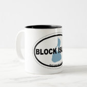 Blok Island Tweekleurige Koffiemok (Voorkant links)