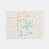 Blok Island, waar de tijd nog blijft steken Fleece Deken (Voorkant (Horizontaal))