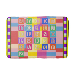 Blok Letters Bath Mat