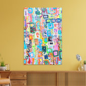 Blok Party 24 x 36 Canvas Print (Insitu (Woonkamer))