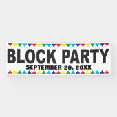 Blok Party straatbanner Spandoek (Horizontaal)